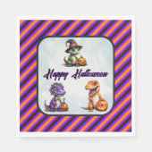 Halloween dinosaurus dino-mash feest servet (Voorkant)
