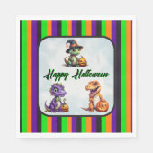 Halloween dinosaurus dino-mash feest servet (Voorkant)