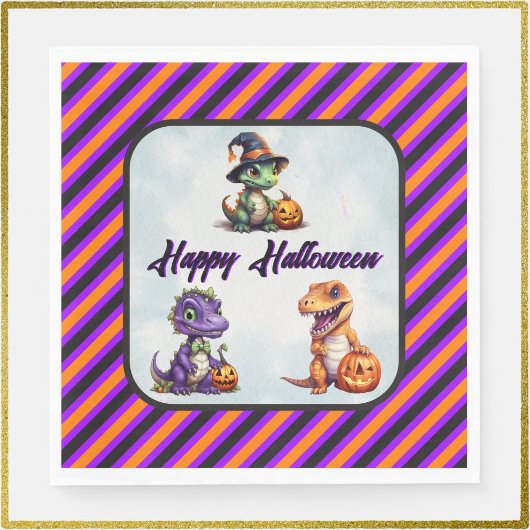 Halloween dinosaurus dino-mash feest servet