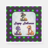 Halloween dinosaurus dino-mash feest servet (Voorkant)