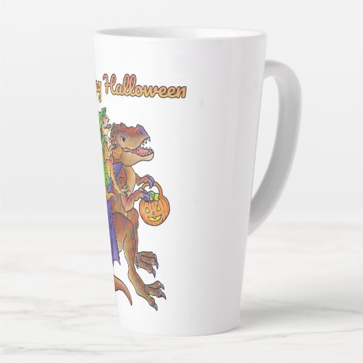 Halloween dinosaurus Mok groot (Rechterhoek)