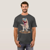 Halloween Dinosaurus Mummy T-shirt (Voorkant volledig)
