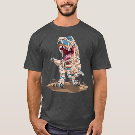 Halloween Dinosaurus Mummy T-shirt (Voorkant)