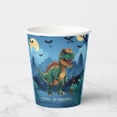Halloween dinosaurus verjaardagsfeestje | Spooky T Papieren Bekers (Voorkant)