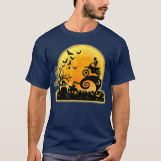 Halloween Dirt Bike Costume Funny Motocross Dirt T-shirt