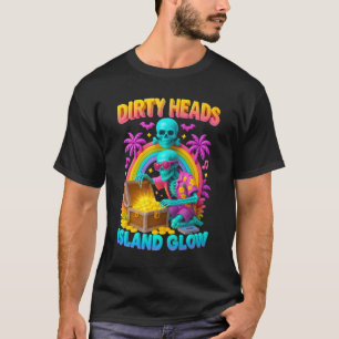 Halloween Dirty Heads Skeleton Diver Island Glow B T-shirt