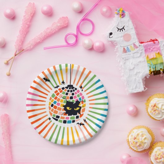 Halloween Disco Ball Paper Bord (Feest)