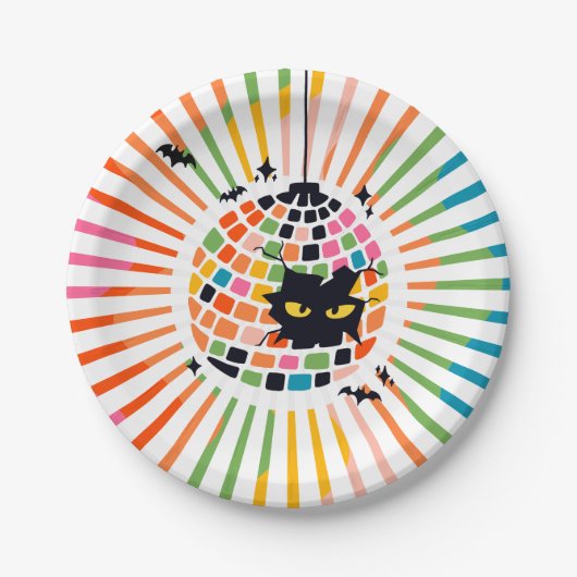 Halloween Disco Ball Paper Bord (Voorkant)