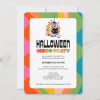Halloween Disco Ball Party Uitnodiging