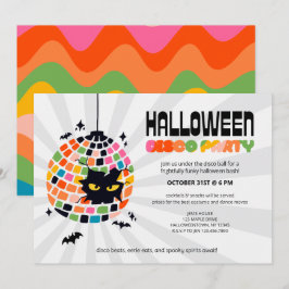 Halloween Disco Ball Party Uitnodiging