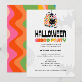 Halloween Disco Ball Party Uitnodiging