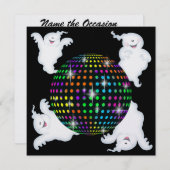 Halloween DISCO Party - SRF Kaart (Voorkant / Achterkant)