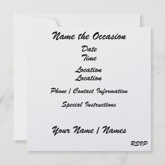 Halloween DISCO Party - SRF Kaart (Achterkant)