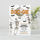 Halloween Disco Party uitnodiging (Staand voorkant)