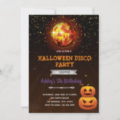 Halloween disco-uitnodiging bedankkaart (Voorkant)