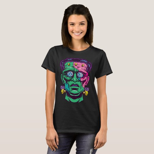 Halloween Disco Zombie T-shirt (Voorkant volledig)