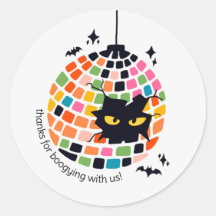 Halloween discobal Dank u Sticker