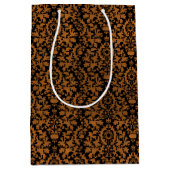 Halloween Distressed Victoriaans Sinaasappel Black Medium Cadeauzakje (Voorkant)