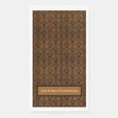 Halloween Distressed Victoriaans Sinaasappel Black Servet (Voorkant)