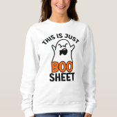 Halloween Dit is gewoon Boo-blad, Grappige Geest Trui (Voorkant)