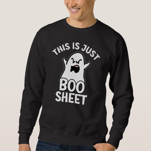 Halloween Dit is gewoon Boo-blad, Grappige Geest  Trui (Voorkant)
