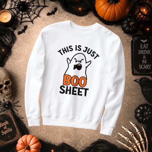 Halloween Dit is gewoon Boo-blad, Grappige Geest Trui