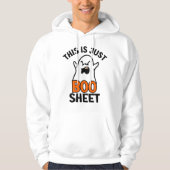 Halloween Dit is gewoon een laken, grappige geest Hoodie (Voorkant)