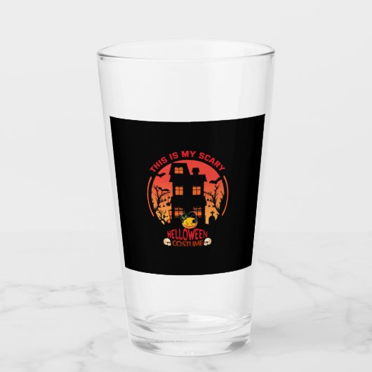 Halloween Dit is mijn eng helloween kostuum Glas (Voorkant)