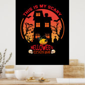 Halloween Dit is mijn eng helloween kostuum Poster (Keuken)
