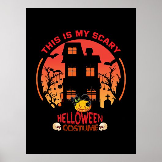 Halloween Dit is mijn eng helloween kostuum Poster (Voorkant)