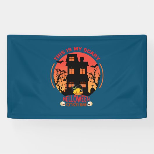 Halloween Dit is mijn eng helloween kostuum Spandoek (Horizontaal)