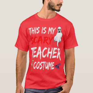 Halloween Dit is mijn eng leraar kostume heks G T-shirt