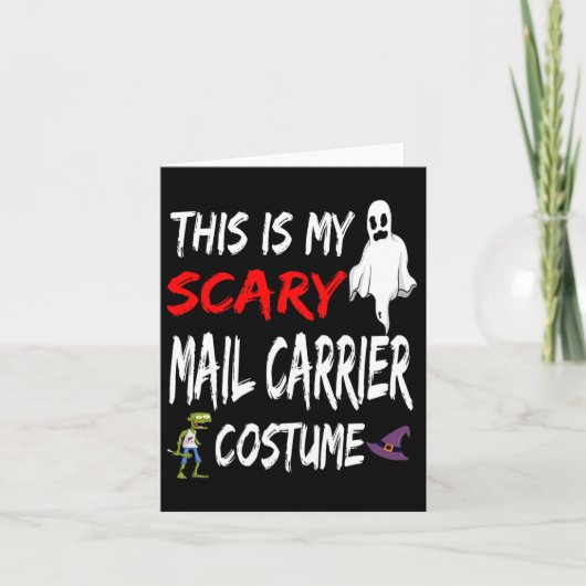 Halloween Dit is mijn enge postkostuum Kaart (Voorkant)