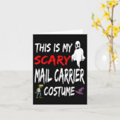 Halloween Dit is mijn enge postkostuum Kaart (Gele Bloem)