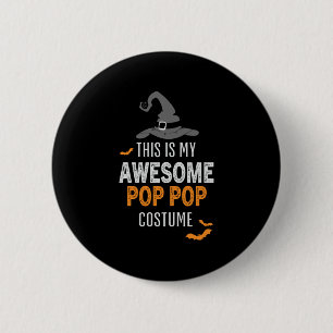 Halloween Dit is mijn Geweldige Pop Pop. Ronde Button 5,7 Cm