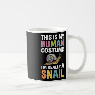 Halloween Dit is mijn menselijke kostuum Ik ben ec Koffiemok