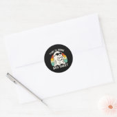 Halloween Dit is wat laken Ronde Sticker (Envelop)