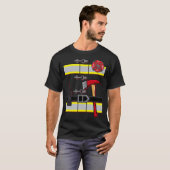 Halloween DIY Firefighter Uniform Costume T-shirt (Voorkant volledig)