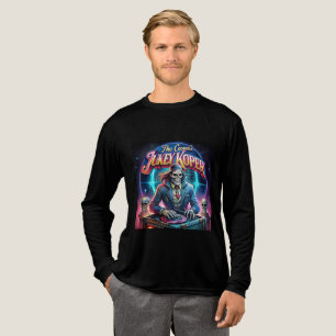 Halloween DJ Skeleton Artwork – Retro Spoo Tri-Blend Shirt