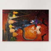 Halloween Doberman Dog Legpuzzel (Horizontaal)