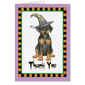 Halloween Doberman Hartelijk dank (Voorkant)