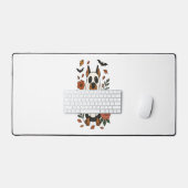 Halloween Doberman Pinscher Flowers Bureaumat (Keyboard & Muis)