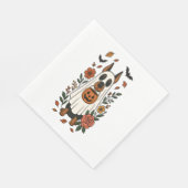 Halloween Doberman Pinscher Flowers Servet (Hoek)