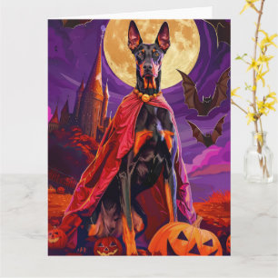 Halloween Doberman Vampire Pumpkins eng Kaart