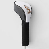 Halloween Dobermann Pincher Bloemen Golfheadcover (Schuin)