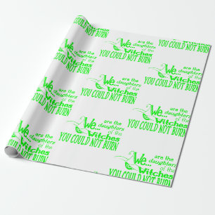 halloween dochters heksen geen groen cadeaupapier