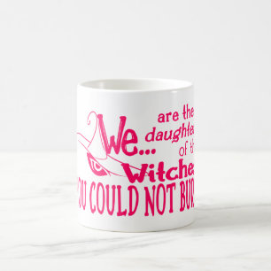halloween dochters heksen niet roze koffiemok