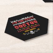 Halloween Doctor Kartonnen Onderzetters (Schuin)