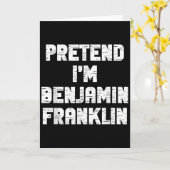 Halloween Doe alsof ik Benjamin Franklin Kostuum L Kaart (Gele Bloem)