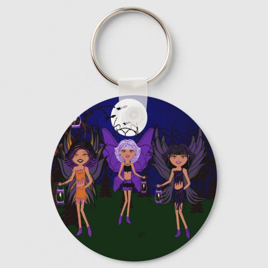 Halloween doet de ondiepe zusters sleutelhanger (Voorkant)
